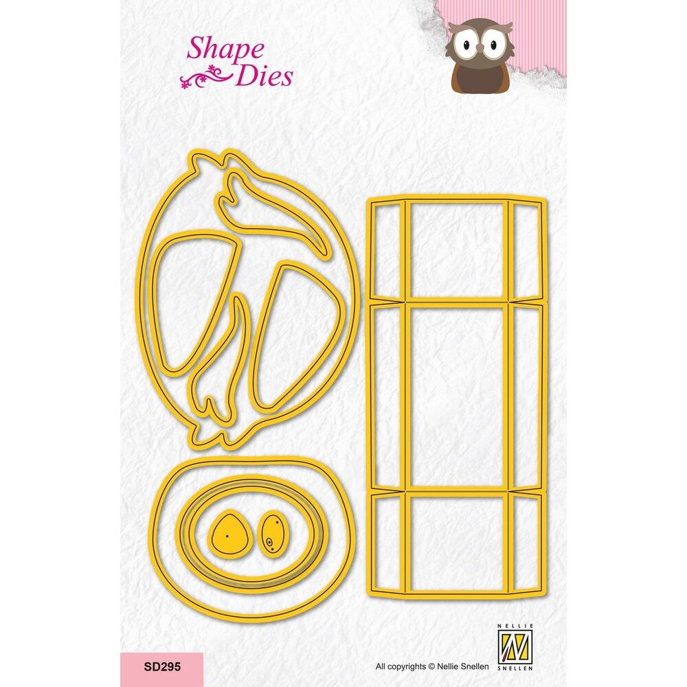 Nellie Snellen Shape Dies Giftbox Owl (SD295) (OUTLET)