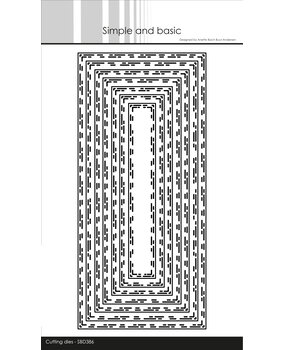 Simple and Basic Broken Lines Slimcard Dies (SBD386) (DISCONTINUED)