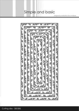 Simple and Basic Broken Lines Mini Slim Dies (SBD385) (DISCONTINUED)