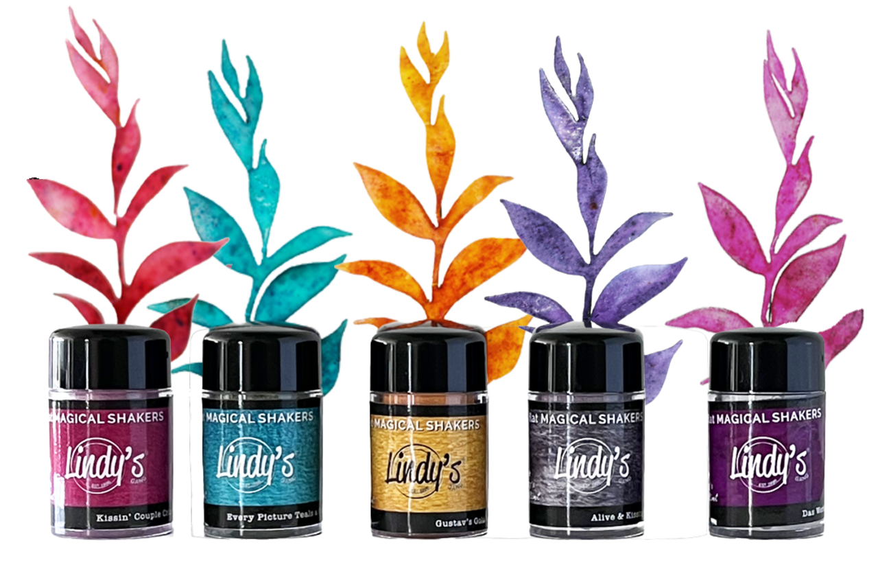 Lindy's Stamp Gang Painter's Palette Kissing Klimt Flat Magical Shakers (mshaker-SET-PP-03) Lindy's Stamp Gang Painter's Palette Kissing Klimt Flat Magical Shakers (mshaker-SET-PP-03)