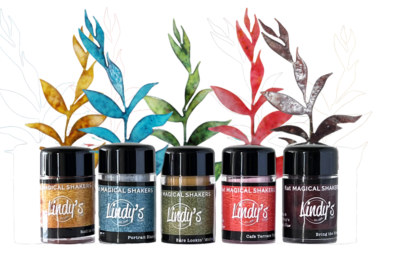 Lindy's Stamp Gang Painter's Palette Vinny's View Flat Magical Shakers (mshaker-SET-PP-01)