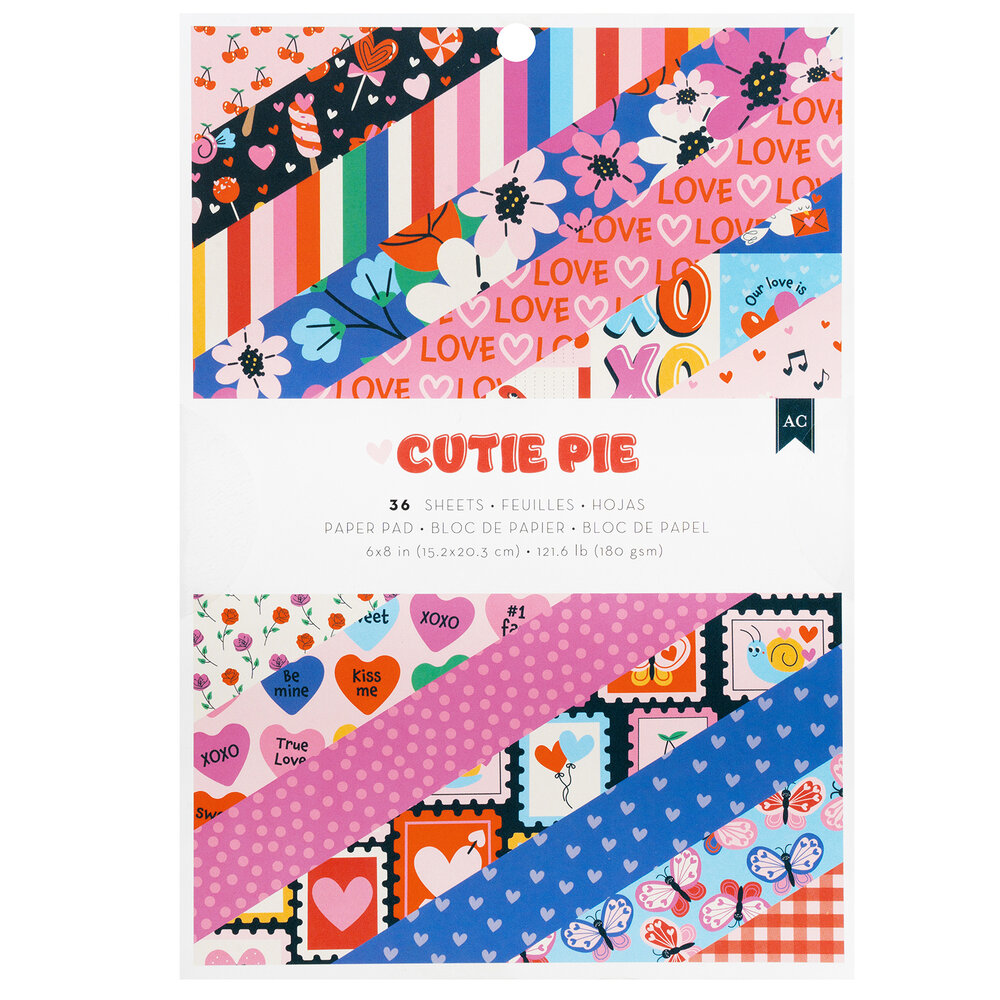 American Crafts Cutie Pie 6x8 Inch Paper Pad (34027436) (OUTLET) American Crafts Cutie Pie 6x8 Inch Paper Pad (34027436) (OUTLET)