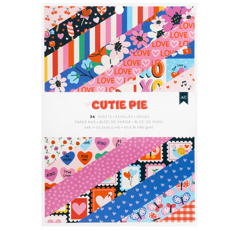 American Crafts Cutie Pie 6x8 Inch Paper Pad (34027436) (OUTLET) American Crafts Cutie Pie 6x8 Inch Paper Pad (34027436) (OUTLET)