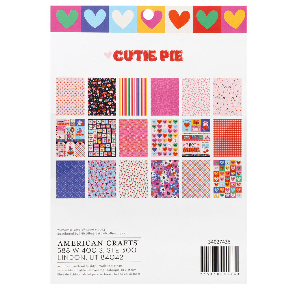 American Crafts Cutie Pie 6x8 Inch Paper Pad (34027436) (OUTLET) American Crafts Cutie Pie 6x8 Inch Paper Pad (34027436) (OUTLET)