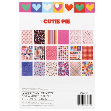 American Crafts Cutie Pie 6x8 Inch Paper Pad (34027436) (OUTLET) American Crafts Cutie Pie 6x8 Inch Paper Pad (34027436) (OUTLET)