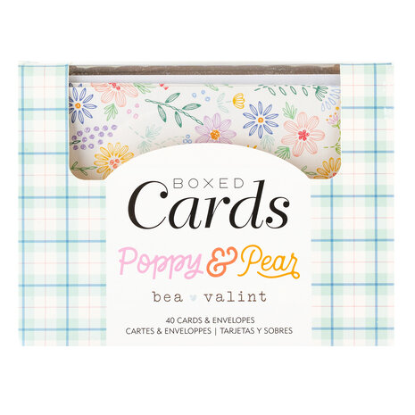 American Crafts Bea Valint Poppy and Pear Boxed Cards (80pcs) (34025819) (OUTLET)