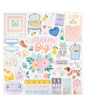 American Crafts Bea Valint Poppy and Pear 12x12 Inch Foam Stickers (120pcs) (34025798) (OUTLET) American Crafts Bea Valint Poppy and Pear 12x12 Inch Foam Stickers (120pcs) (34025798) (OUTLET)