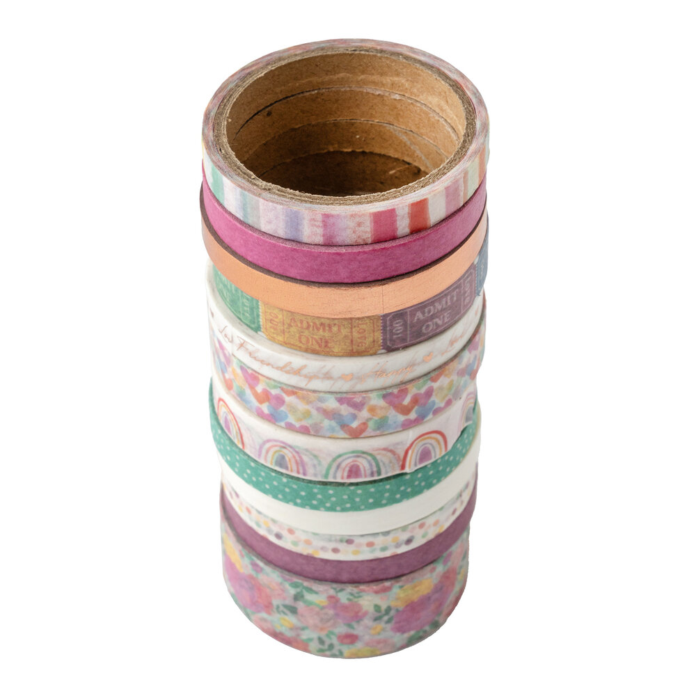 American Crafts Celes Gonzalo Rainbow Avenue Washi Tape Spools (12pcs) (34025871) (OUTLET)