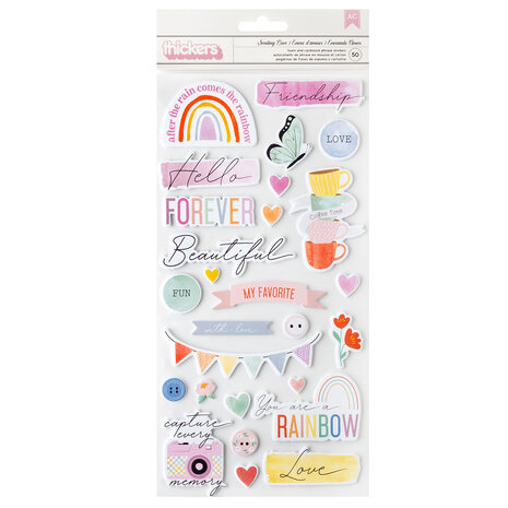American Crafts Celes Gonzalo Rainbow Avenue Thickers Sending Love Phrase (50pcs) (34025883) (OUTLET) American Crafts Celes Gonzalo Rainbow Avenue Thickers Sending Love Phrase (50pcs) (34025883) (OUTLET)