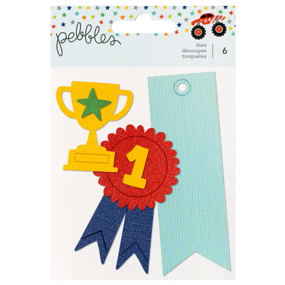 American Crafts Pebbles Cool Boy Dies (6pcs) (34027646) (OUTLET)