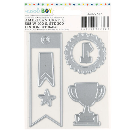 American Crafts Pebbles Cool Boy Dies (6pcs) (34027646) (OUTLET)