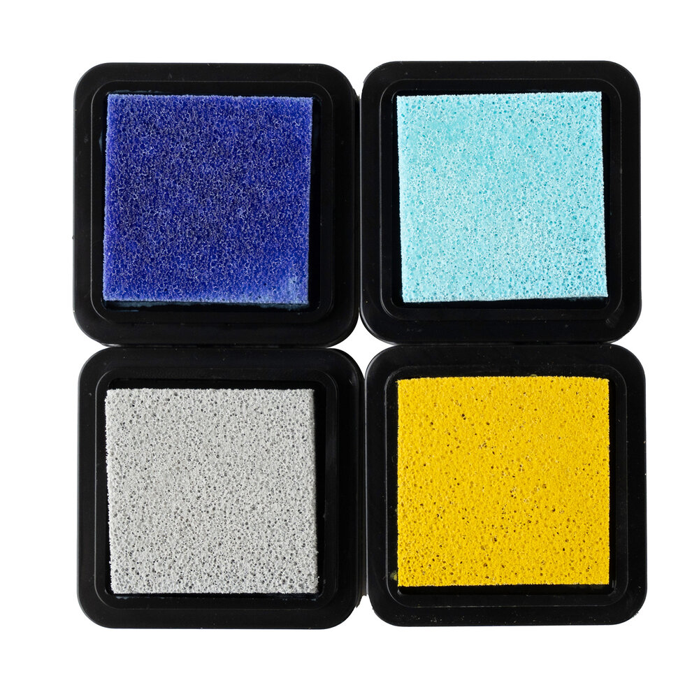 American Crafts Hello Little Boy Ink Pads (4pcs) (34030025) (OUTLET)