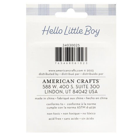 American Crafts Hello Little Boy Ink Pads (4pcs) (34030025) (OUTLET)