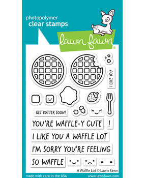 Lawn Fawn A Waffle Lot Clear Stamps (LF3303) (OUTLET)