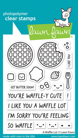Lawn Fawn A Waffle Lot Clear Stamps (LF3303) (OUTLET) Lawn Fawn A Waffle Lot Clear Stamps (LF3303) (OUTLET)