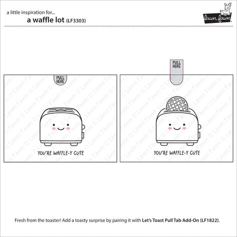 Lawn Fawn A Waffle Lot Clear Stamps (LF3303) (OUTLET) Lawn Fawn A Waffle Lot Clear Stamps (LF3303) (OUTLET)