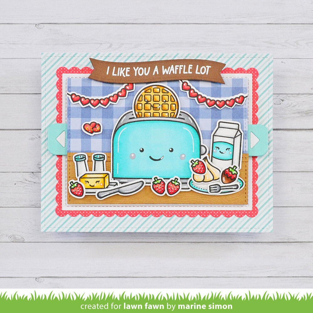 Lawn Fawn A Waffle Lot Clear Stamps (LF3303) (OUTLET) Lawn Fawn A Waffle Lot Clear Stamps (LF3303) (OUTLET)