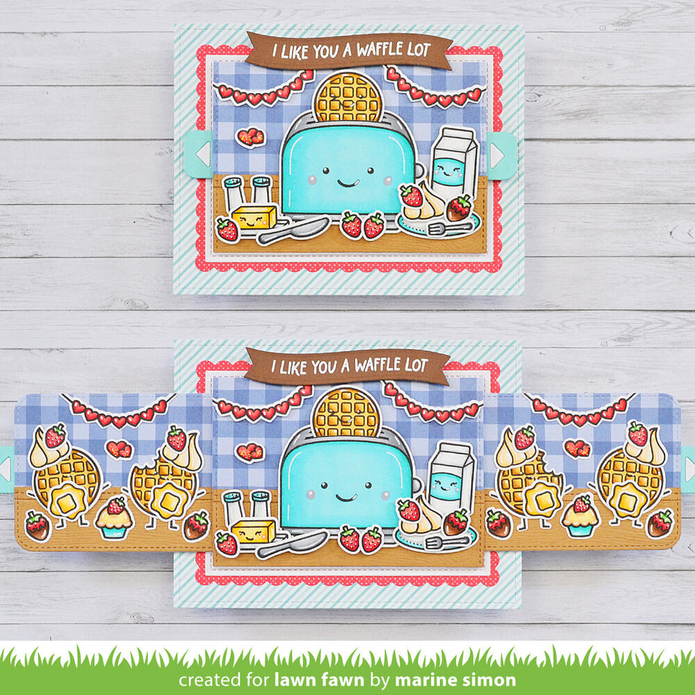 Lawn Fawn A Waffle Lot Clear Stamps (LF3303) (OUTLET) Lawn Fawn A Waffle Lot Clear Stamps (LF3303) (OUTLET)