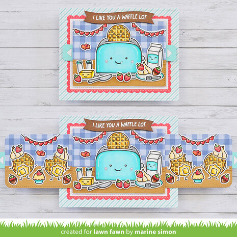 Lawn Fawn A Waffle Lot Clear Stamps (LF3303) (OUTLET) Lawn Fawn A Waffle Lot Clear Stamps (LF3303) (OUTLET)