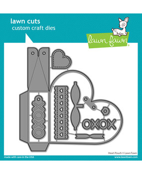 Lawn Fawn Heart Pouch Lawn Cuts Dies (LF3318) (OUTLET)