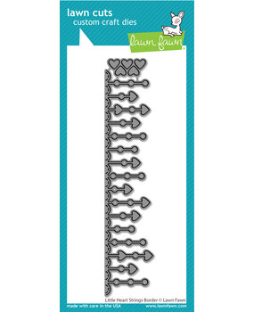 Lawn Fawn Little Heart Strings Border Lawn Cuts Dies (LF3317) (OUTLET)