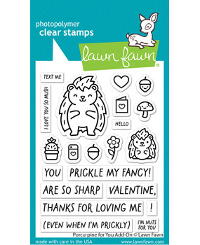 Lawn Fawn Porcu-pine for You Add-On Clear Stamps (LF3301) (DISCONTINUED) Lawn Fawn Porcu-pine for You Add-On Clear Stamps (LF3301) (DISCONTINUED)