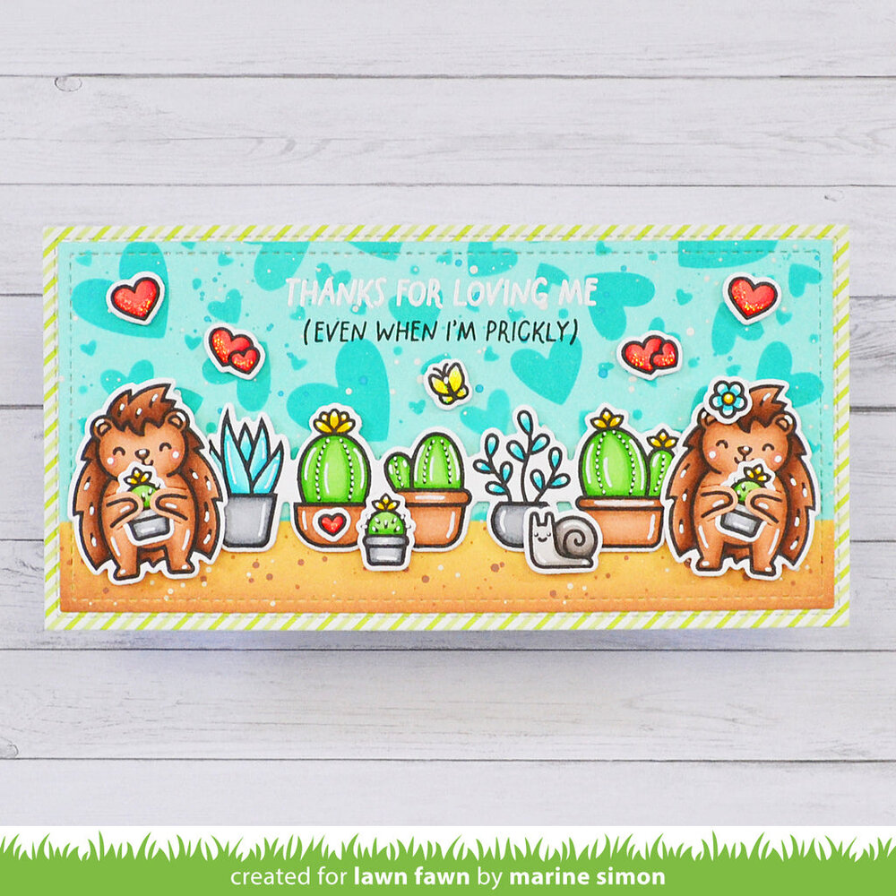 Lawn Fawn Porcu-pine for You Add-On Clear Stamps (LF3301) (DISCONTINUED) Lawn Fawn Porcu-pine for You Add-On Clear Stamps (LF3301) (DISCONTINUED)