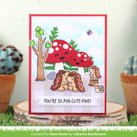 Lawn Fawn Porcu-pine for You Clear Stamps (LF3299) (OUTLET)