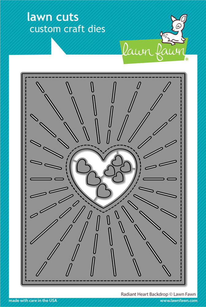 Lawn Fawn Radiant Heart Backdrop Lawn Cuts Dies (LF3320) (DISCONTINUED)