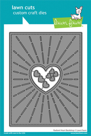 Lawn Fawn Radiant Heart Backdrop Lawn Cuts Dies (LF3320) (DISCONTINUED)
