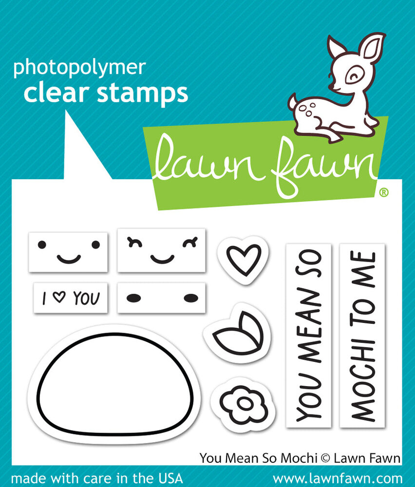 Lawn Fawn You Mean So Mochi Clear Stamps (LF3307) (DISCONTINUED)