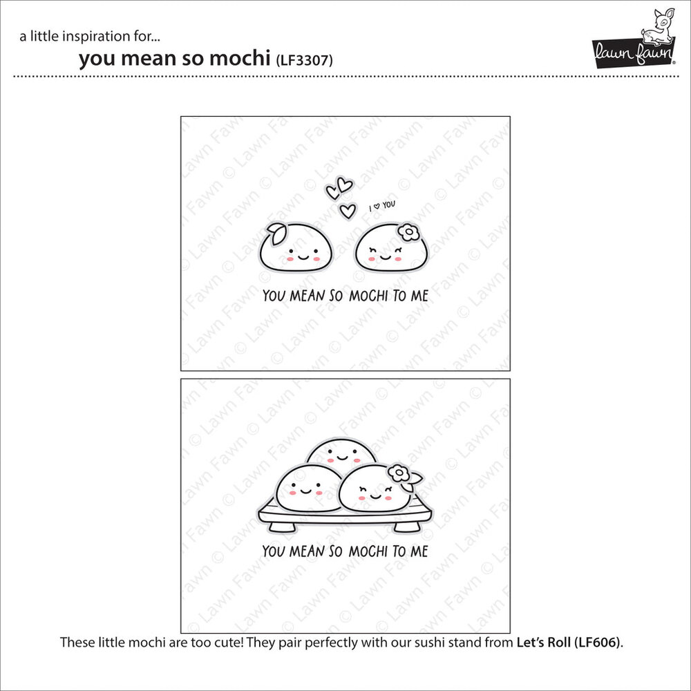 Lawn Fawn You Mean So Mochi Clear Stamps (LF3307) (DISCONTINUED)