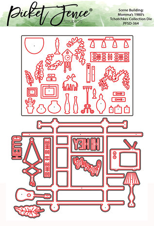 Picket Fence Studios Scene Building: Momma's 1980's Tchotchkes Collection Metal Dies (11pcs) (PFSD-364) (OUTLET) Picket Fence Studios Scene Building: Momma's 1980's Tchotchkes Collection Metal Dies (11pcs) (PFSD-364) (OUTLET)