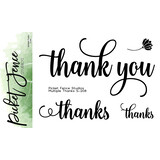 Picket Fence Studios Multiple Thanks 3x4 Inch Clear Stamps (S-208) (OUTLET)