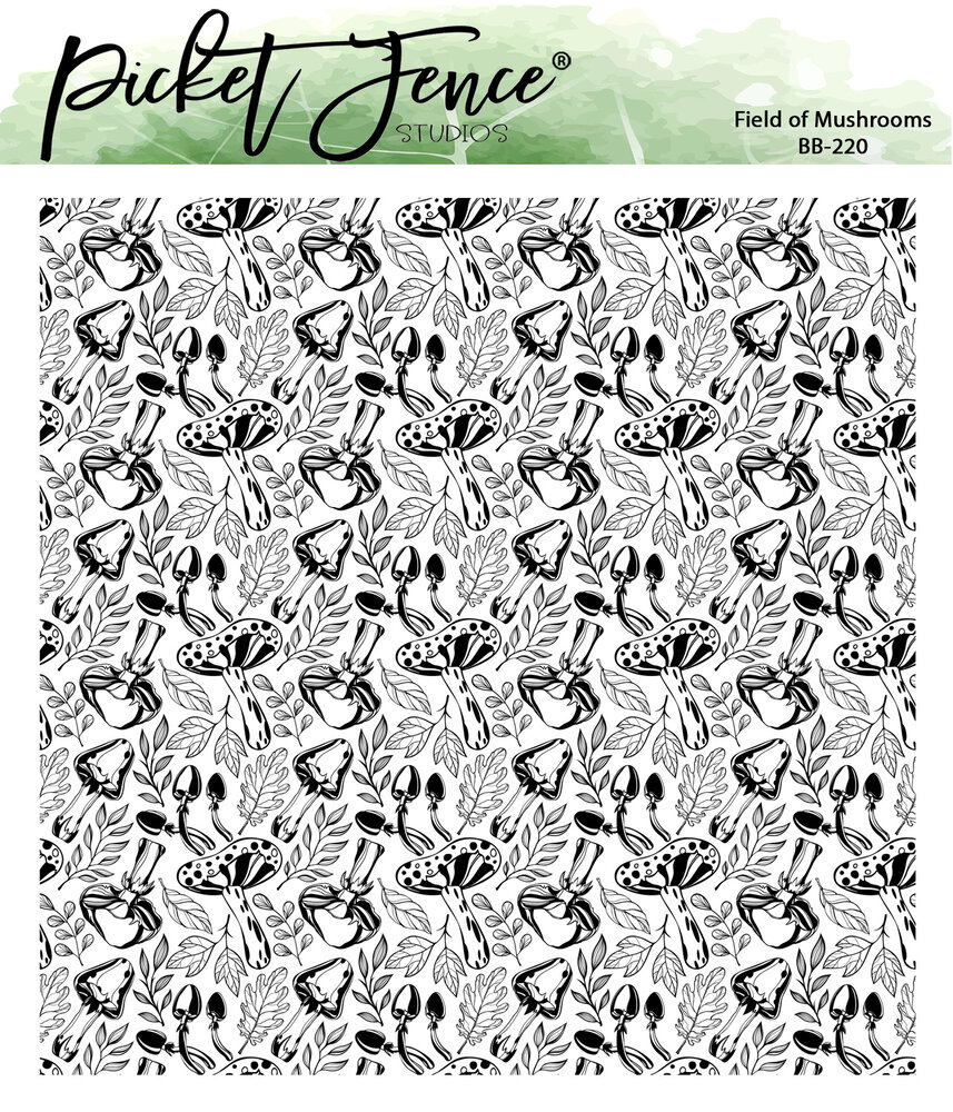 Picket Fence Studios Field of Mushrooms 6x6 Inch Clear Stamps (BB-220) (OUTLET) Picket Fence Studios Field of Mushrooms 6x6 Inch Clear Stamps (BB-220) (OUTLET)
