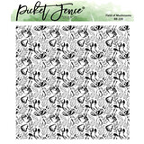 Picket Fence Studios Field of Mushrooms 6x6 Inch Clear Stamps (BB-220) (OUTLET)