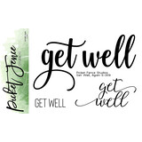 Picket Fence Studios Get Well, Again 3x4 Inch Clear Stamps (S-209) (OUTLET)