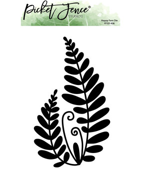 Picket Fence Studios Layering Flora: Happy Fern 4x6 Inch Metal Dies (PFSD-406) (OUTLET)
