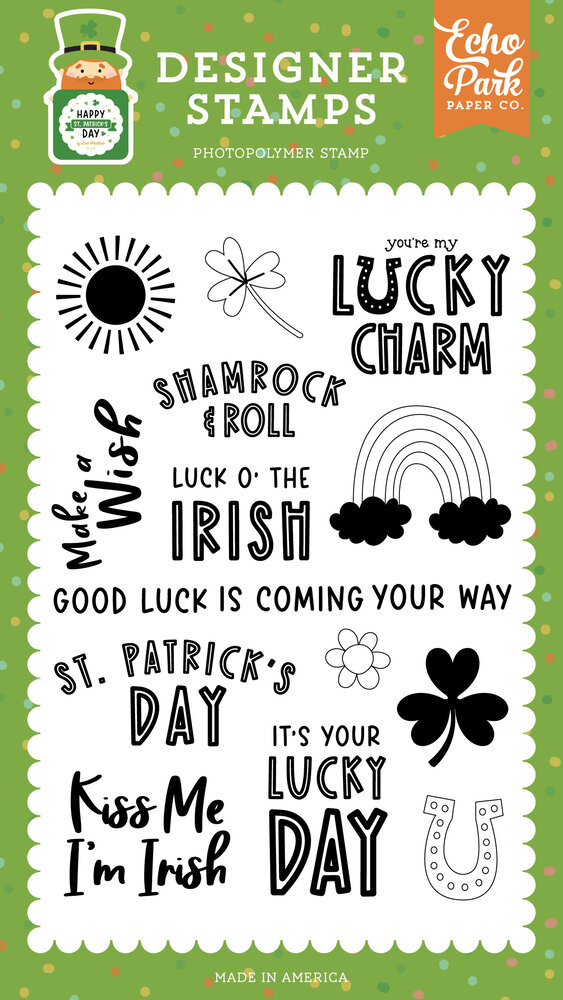Echo Park Good Luck Coming Your Way Designer Stamps (SPD350041) (DISCONTINUED) Echo Park Good Luck Coming Your Way Designer Stamps (SPD350041) (DISCONTINUED)