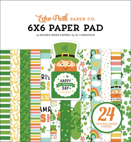 Echo Park Happy St. Patrick's Day 6x6 Inch Paper Pad (SPD350023) (DISCONTINUED) Echo Park Happy St. Patrick's Day 6x6 Inch Paper Pad (SPD350023) (DISCONTINUED)