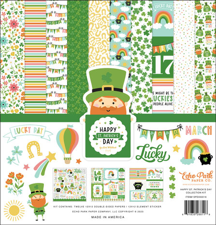 Echo Park Happy St. Patrick's Day 12x12 Inch Collection Kit (SPD350016) (DISCONTINUED) Echo Park Happy St. Patrick's Day 12x12 Inch Collection Kit (SPD350016) (DISCONTINUED)