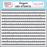Echo Park Birthday Girl Borders Stencil (MWG349033) (DISCONTINUED)