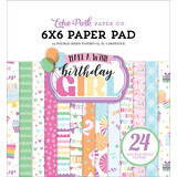 Echo Park Make A Wish Birthday Girl 6x6 Inch Paper Pad (MWG349023) (DISCONTINUED)