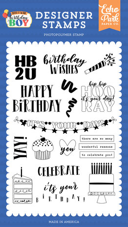 Echo Park It's Your Day Designer Stamps (MWB348044) (OUTLET) Echo Park It's Your Day Designer Stamps (MWB348044) (OUTLET)