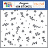 Confetti And Stars Stencil (MWB348035) (OUTLET)