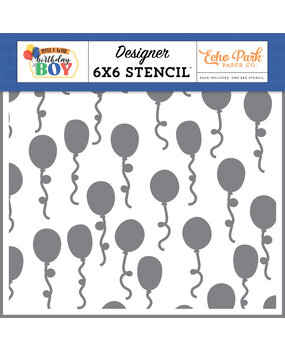 Echo Park Birthday Bash Balloons Stencil (MWB348033) (DISCONTINUED)