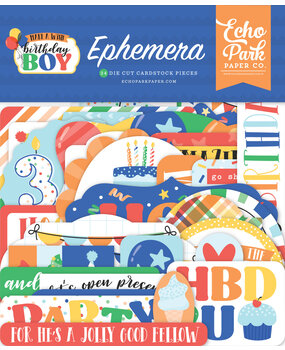 Echo Park Make A Wish Birthday Boy Ephemera (MWB348024) (DISCONTINUED) Echo Park Make A Wish Birthday Boy Ephemera (MWB348024) (DISCONTINUED)