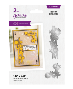 Gemini Boho Dreams Cut & Emboss Elements Die (GEM-MD-ELE-BODR) (DISCONTINUED)