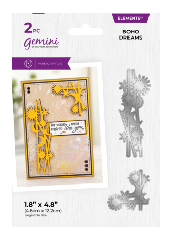 Gemini Boho Dreams Cut & Emboss Elements Die (GEM-MD-ELE-BODR) (DISCONTINUED) Gemini Boho Dreams Cut & Emboss Elements Die (GEM-MD-ELE-BODR) (DISCONTINUED)