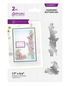 Gemini Charming Butterflies Cut & Emboss Elements Die (GEM-MD-ELE-CHBU) (DISCONTINUED)